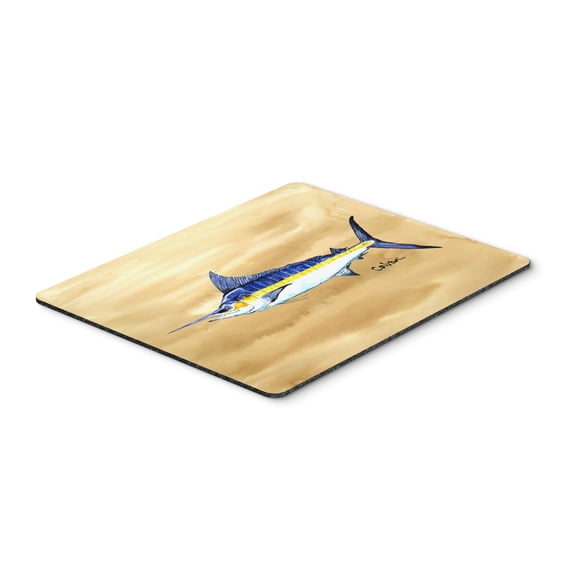 Swordfish on Sandy Beach Mouse Pad Hot Pad or Trivet