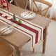 thumbnail image 1 of Fiudx Bandera de Mesa Navideña, Diseño Tejido Bicolor Rojo y Verde, Decoración con Borlas, Elegante Decoración de Mesa, Mantel para Fiestas, Uso Navideño y Festivo, Tamaño 30 X 180 Cm, 1 of 6