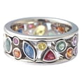 thumbnail image 3 of Xihbxyly Anillo de Acero Inoxidable con Diamantes Incrustados para Drenar El Metabolismo., 3 of 7