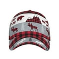 thumbnail image 2 of Haiem Buffalo Plaid Forest Baseball Cap Dad Hat Cotton Soft Adjustable Fashion Hats for Men Women Unisex Style Headwear, 2 of 9