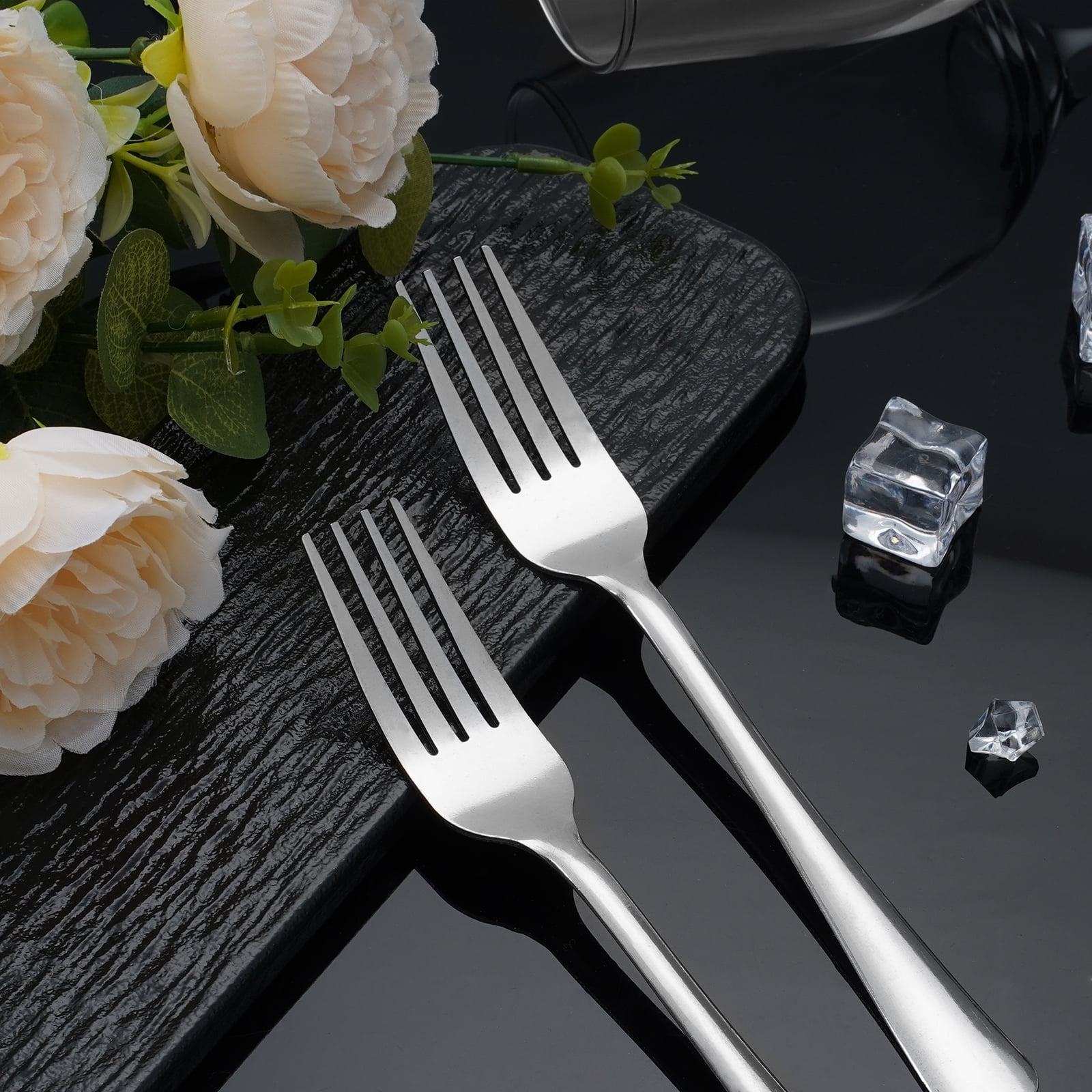 Hansmart 120pcs Stainless Steel Dinner Forks Silverware, Table Forks, Flatware Forks Use for Home, Kitchen or Restaurant, Party, Catering, Picinc