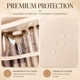 thumbnail image 6 of Travel Makeup Brush Holder Bag Roll-Up Cosmetic Organizer Case, Portable Foldable Makeup Storage Bag for Women, 6 of 6
