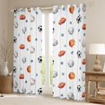 thumbnail image 2 of jejeloiu American Rugby Game Black Out Curtains,Baseball Football Print Curtains Pack of 2 (42x63 Each) For Kids, 2 of 6
