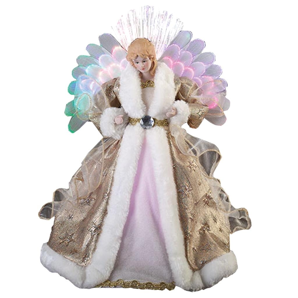 Roman 72453 16" Angel with Fiber Optic Wings Polyester Christmas