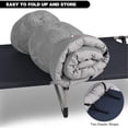 thumbnail image 4 of Oaskys Outdoor Mattress with Straps – Portable Folding Camping Sleeping Pad with Adjustable Carry Straps, Thick Foam Mat for Tent, Rv, Backyard and Beach, 4 of 10