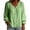 Green, variant on TKLPEHG Women's V Neck Puff Ruffle Cuff Button Front Blouses Long Sleeve Lightweight Crinkle Fabric Tops Loose Casual Summer Vacation Daily Shirts (Red,S)