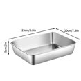 thumbnail image 5 of Birdeem Stainless Steel Pot, Stainless Steel Food Preparation Box Refrigerator Preservation Box Sub Hot Pot Side Box Rectangular Outdoor Cooking Picnic Box, Cooking Pots with Lids, on Food and Cooking, 5 of 5