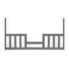 Child Craft Toddler Guardrail for Parisian Stationary Crib, Cool Gray