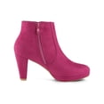 thumbnail image 3 of Unique Bargains Women's Side Zip Low Platform Block Heel Ankle Booties, 3 of 7