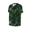 thumbnail image 6 of Fotbe Lush Foliage Green Plant Baseball Jersey Shirt for Men and Women, Casual Short Sleeves Button Down T-Shirt-Large, 6 of 9