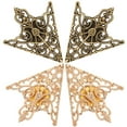 thumbnail image 1 of 4pcs Brooches Buckle Retro Hollow Pattern Shirt Collar Brooch Buckle Clothes Decor, 1 of 9