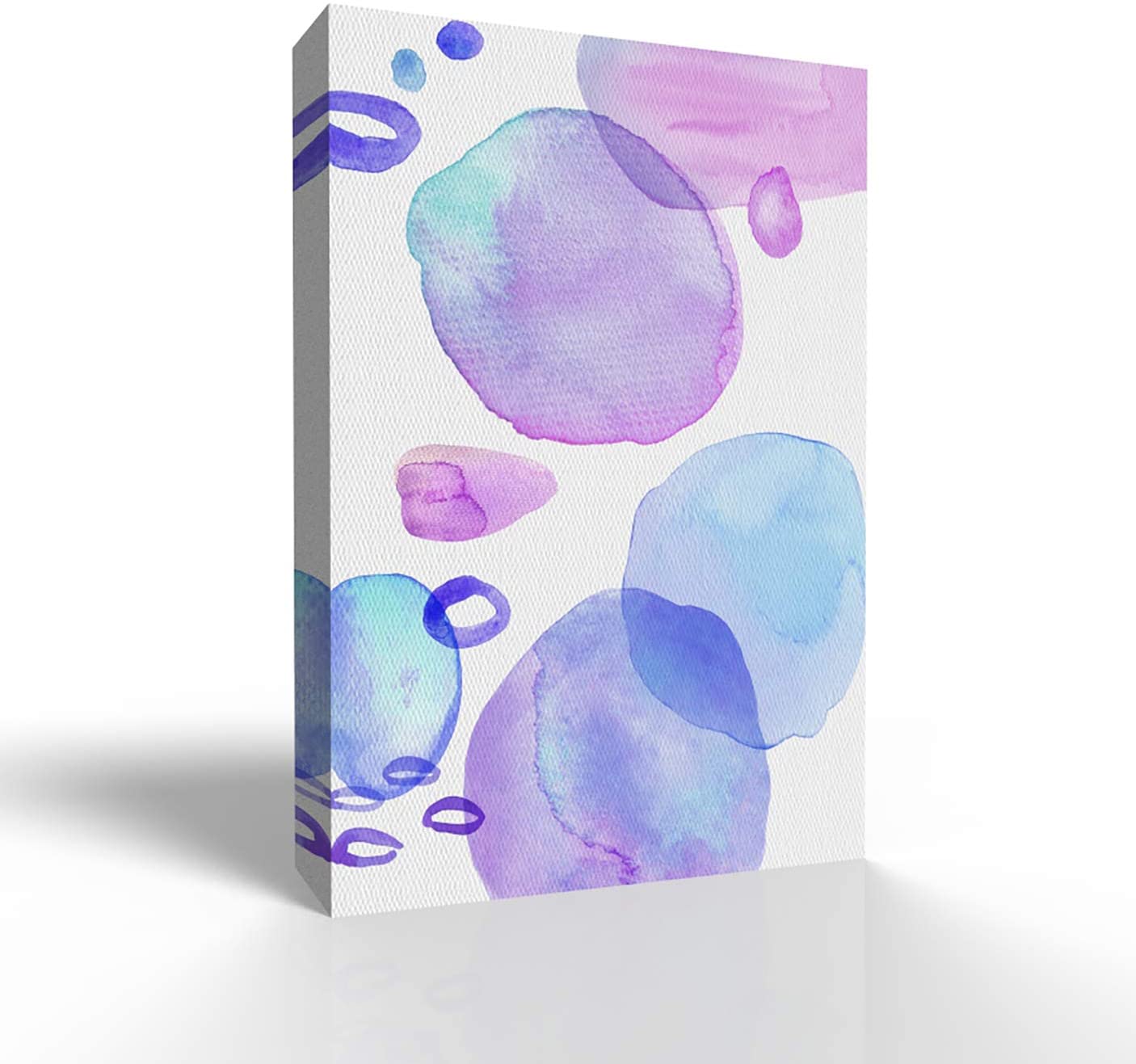 Wall26 Canvas Wall Art - Watercolor Abstract Color Block Line Draw - Modern Home Art Stretched And Framed Ready To Hang - Walmart.com