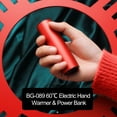 thumbnail image 2 of -089 2000mAh Electric Hand Warmer Power Bank Adjustable Heating Levels Double-sided Fast Heating Hand Warmer & Emergency Power Bank Portable for Home Daily Outdoors Use Present Gift, 2 of 7