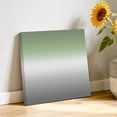 thumbnail image 3 of Canvas Wall Art Sage Green Canvas Art Print and Grey Ombre Color Gradient Pictures Wall Decor for Living Room Bedroom Artwork Decorations Stretched Framed Ready to Hang 12"x12", 3 of 9