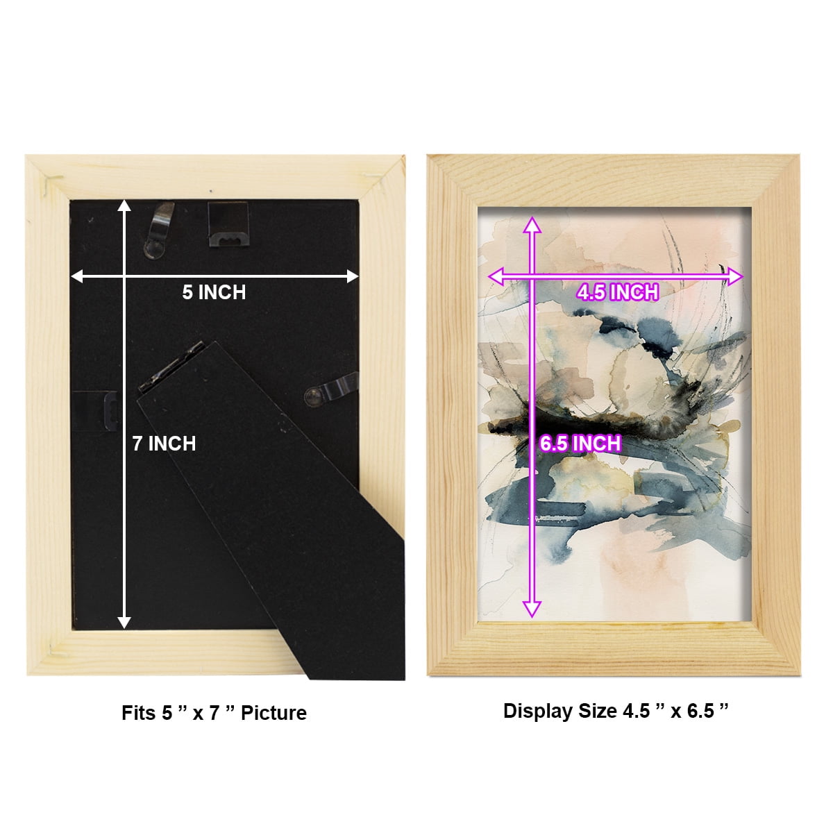 Winter Shoal I - Framed Print w/glass - Natural Wood