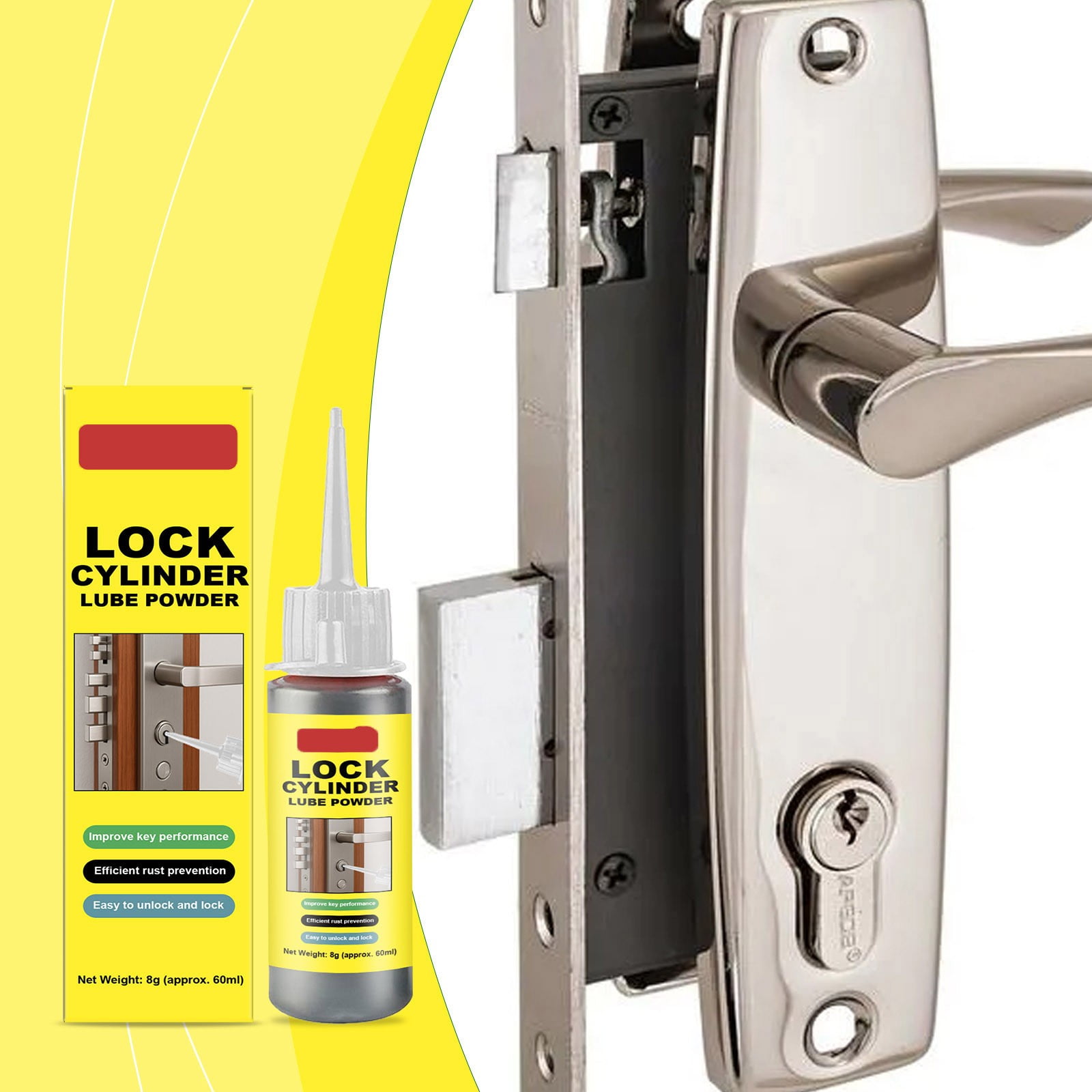 lock lubricant walmart Dry Powder Lock Lubricant Spray, Key and Cylinder Lube, Prevents Rust and  Sticking for Door Locks(B)