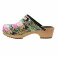 thumbnail image 3 of BJORK Maja Wood Printed Leather Clogs (Colibri - EU38), 3 of 9