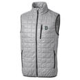 thumbnail image 2 of Men's Cutter & Buck Gray Dartmouth Big Green Big & Tall Rainier PrimaLoft Eco Full-Zip Puffer Vest, 2 of 3