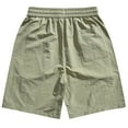 thumbnail image 3 of pstuiky Pantalones cortos cargo para hombre, Pantalones cortos deportivos casuales de color sólido con cintura elástica para hombre Pantalones cortos de golf, 3 of 7