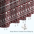 thumbnail image 6 of Red and White Christmas Folk Pattern Shower Curtain 72"x72" ,Bathroom Decorative Shower Curtains Set with 12 Hooks,Modern Waterproof Washable Shower Curtain, 6 of 6