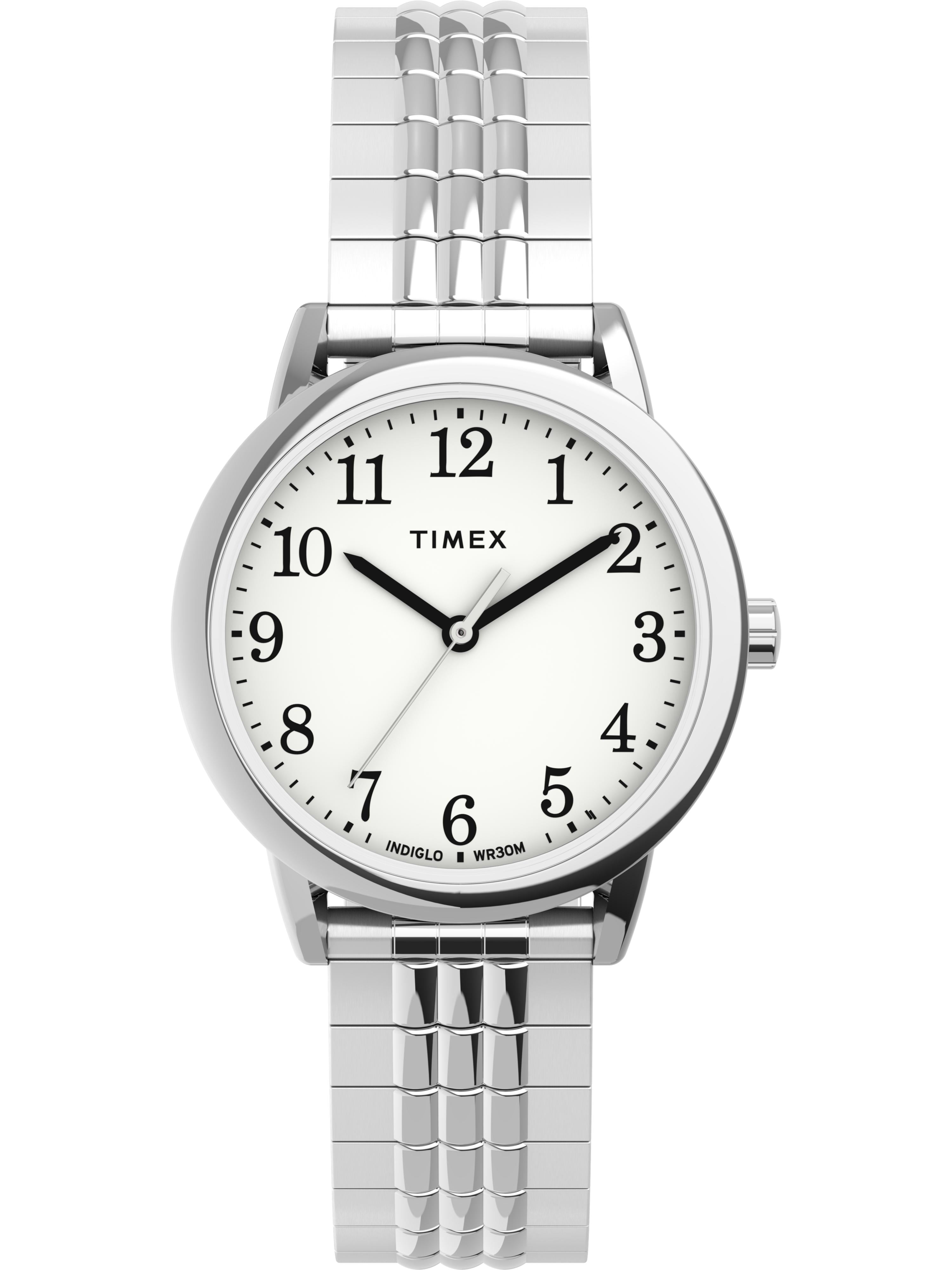 Timex Timex Women's Easy Reader 30mm SilverTone/White Watch, Perfect