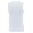 thumbnail image 3 of FRSASU Mens Casual Tank Tops Sleeveless Muscle Shirt Gym Athletic Lounge Casual Breathable Crew Neck Loose Fit Tee White, 3 of 9