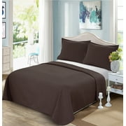 South Point Hospitality Premium Microfiber Coverlets, King, Brown