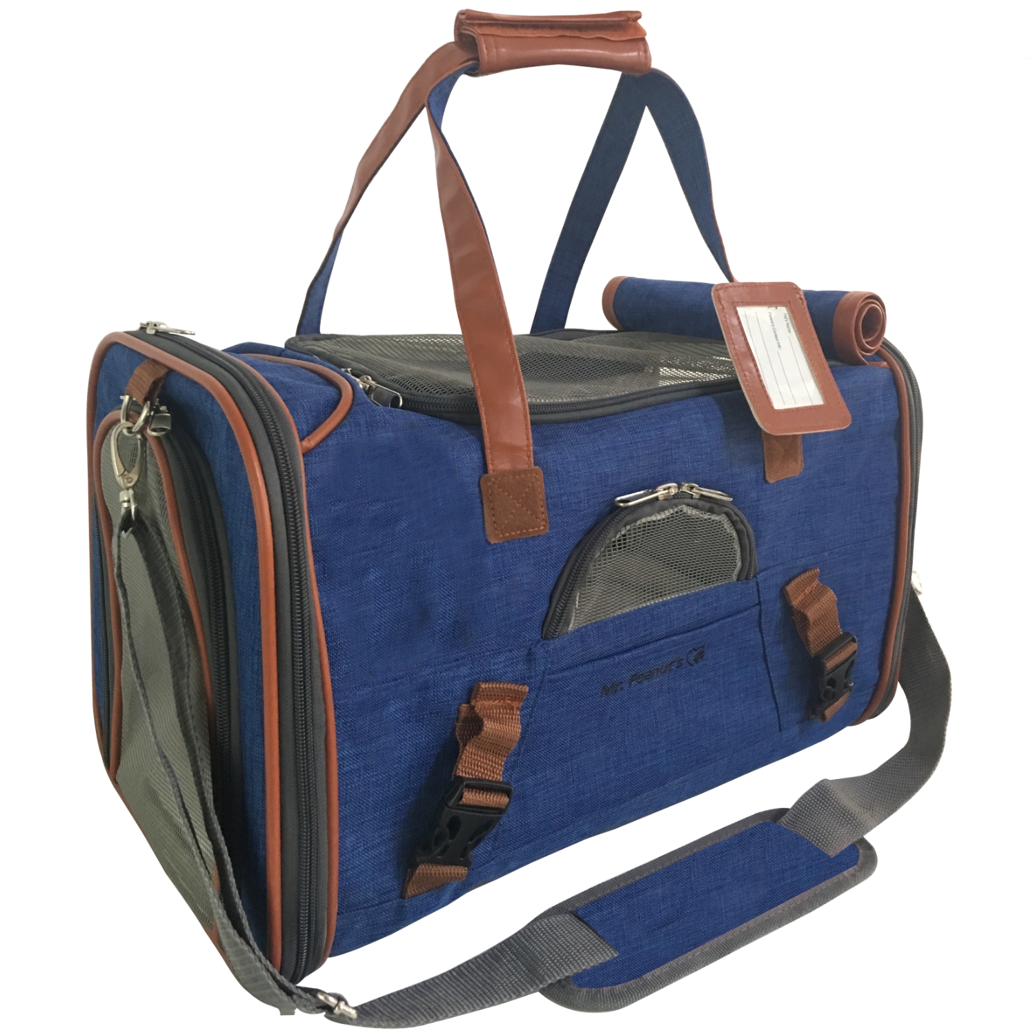 Airline Approved Soft Sided Pet Carrier by Mr. Peanut's, Low Profile