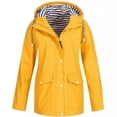 thumbnail image 4 of Hombres y mujeres de la chaqueta de lluvia de tela impermeable completo punzonado chaqueta chaqueta de deportes al aire libre, 4 of 6