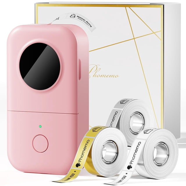 Phomemo D30 Impresora de Etiquetas Bluetooth Portátil con 3 Cintas