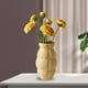 thumbnail image 3 of Jarrón de cerámica, maceta, contenedor de flores, escultura, jarrón decorativo para comedor Amarillo, 3 of 9