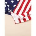 thumbnail image 6 of 4th of July Newborn Baby Girl Boy One Piece Outfit American Flag Overalls Romper Sleeveless Jumpsuit Bodysuit, 6 of 7