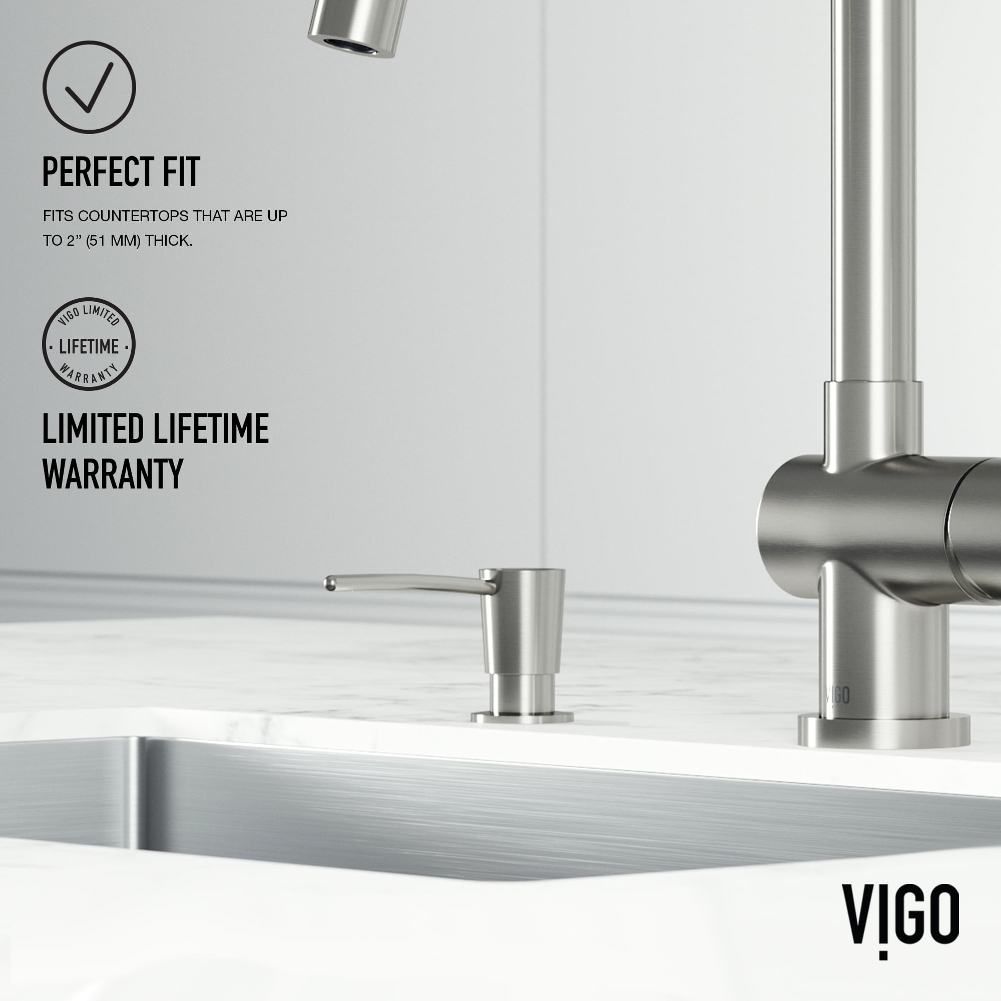 10 oz. Kitchen Soap Dispenser in Stainless Steel