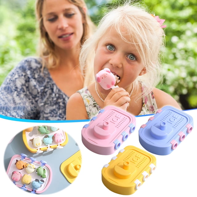 Xihbxyly Moldes para Palitos de Hielo Caseros, Material Pp Seguro, Agarre Fácil con Una Sola Mano, para Hacer Paletas Caseras, Refrescantes Delicias de Verano, Duraderos y Fáciles de Manejar, Juego d