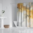 thumbnail image 3 of Colorful Marble Shower Curtain, Abstract Jade Texture Gold Stripes Ombre Shower Curtain, Modern Ink Art Decor Waterproof Fabric Shower Curtain for Bathroom Set with 12 Hooks, 72 X 84, 3 of 4