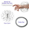 Kinetic Rings: Flow Toy, Fidget Slinky, Stainless Steel Springs, 3D Sculpture 1PACK