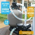 thumbnail image 3 of XtremepowerUS 19-Inch Sand Filter Pump System, 1.5 HP Above-Ground Pool Pump, 4,500 GPH High-Flow Motor, 7-Way Multi-Port Valve, Fits Pools Up to 18,000 Gallons, 3 of 6
