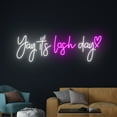 thumbnail image 3 of Handmadetneonsign Yay It's Lash Day Neon Sign, Yay It's Lash Day LED Light, Eyelashes Neon Light, 3 of 5