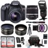 canon t6 eos rebel dslr camera w/ ef-s 18-55mm is ii lens & accessory bundle