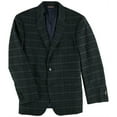 thumbnail image 2 of Tommy Hilfiger Mens Patterned Two Button Blazer Jacket, Blue, 42 Short, 2 of 2