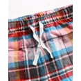thumbnail image 3 of Active Club Cotton-Blend Flannel Pajama Pants for Women, Flannel Plaid PJ Pants for Women for Sleep and Lounge, Womens PJ Bottoms (Red Light Pink, 2X), 3 of 5