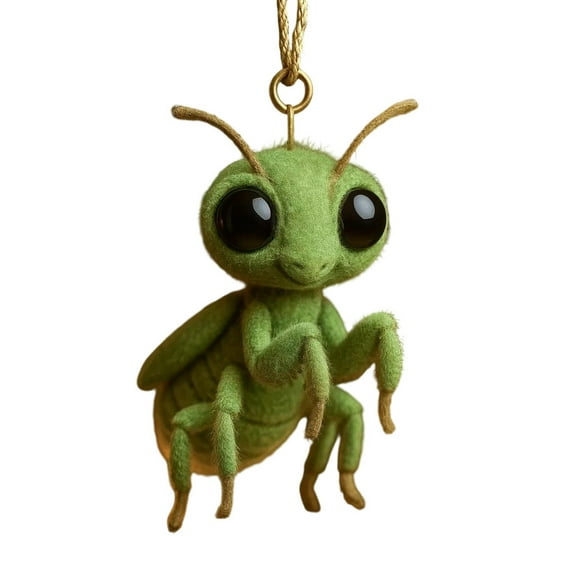 Tiny Bug Buddies Christmas Tree Hanging Ornaments, Cartoon Insect Decor for Nature Enthusiasts and Unique Holiday Gift Giving