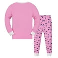 thumbnail image 2 of WIBACKER Toddler & Little Girls Cotton Knit Pajama 2-Piece Long Sleeves Pants Pjs Set 2-9 Years, 2 of 10