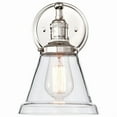 thumbnail image 4 of Nuvo Lighting 60/5413 Vintage 1 Light 9-3/4" Tall Wall Sconce - Nickel, 4 of 23