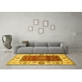 thumbnail image 3 of Ahgly Company Machine Washable Indoor Rectangle Abstract Yellow Modern Area Rugs, 8' x 12', 3 of 4