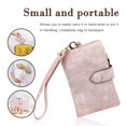 thumbnail image 3 of Women Wallet Rfid Blocking, Large Capacity Small Coin Purse Leather Chic Short Purse, 3 of 5