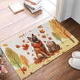 thumbnail image 2 of Welcome Fall Belgian Malinois Enjoys School Time Autumn Fall Leaves Doormat Sheepdog Dog Lover Gifts Indoor Outdoor Welcome Mat - 02013, 2 of 5