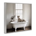 thumbnail image 3 of Stupell Industries Big Cat Cheetah Bath Time Gray Framed Giclee Art, design by Sasha, 3 of 8