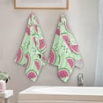 thumbnail image 3 of Coolnut 2 PCS Cotton Hand Towels 28.3 x 14.4 Inches Ultra Soft and Absorbent Towels for Face, Kitchen, Bath, Hotel, Gym, Watermelon, 3 of 6