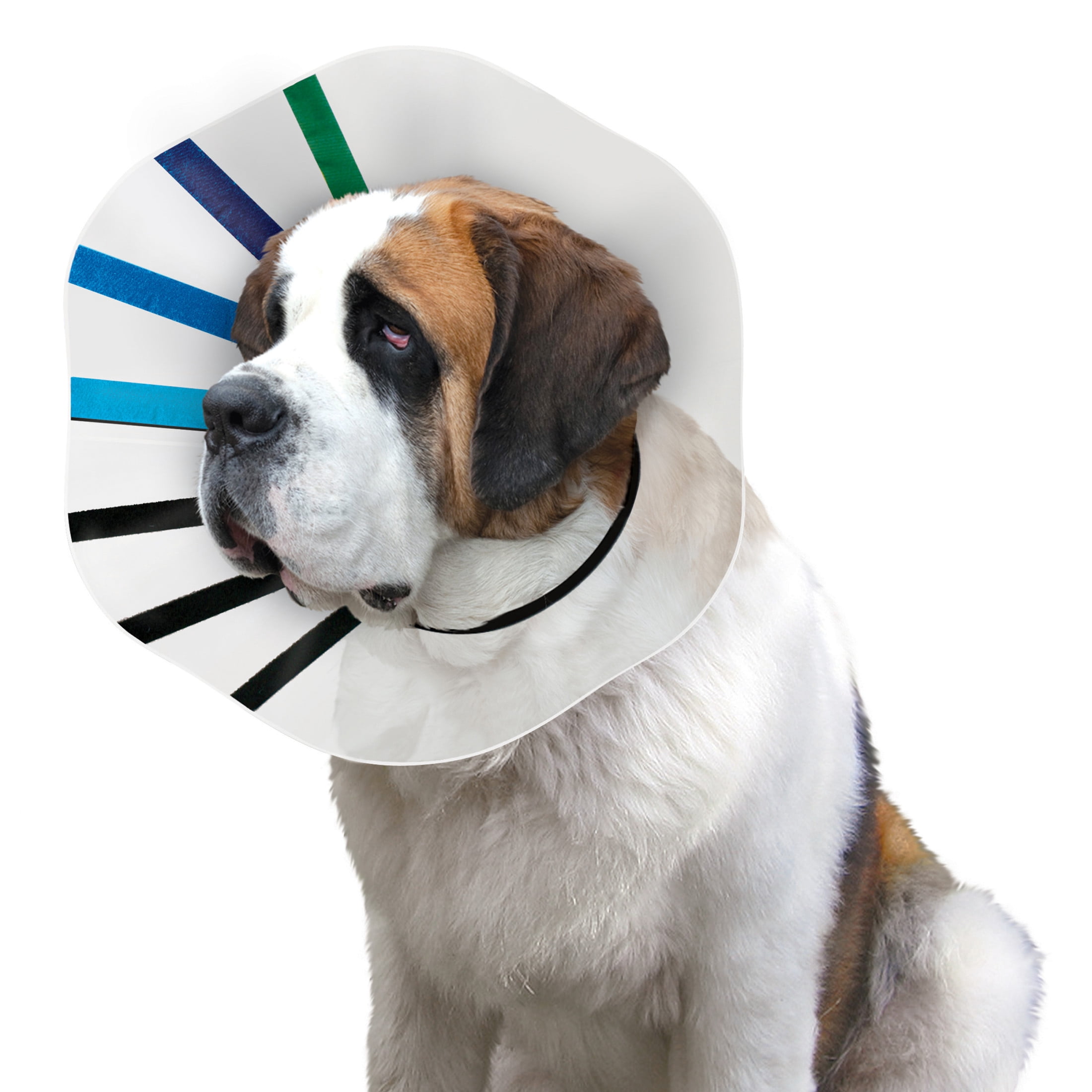 KONG® EZ Clear™ Recovery Collar, Easy Hook and Loop Straps for Adjusting, Extra Extra Lage